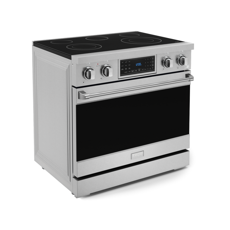 THOR Kitchen - 36-inch Gordon Ramsay Series Professional Electric Range with Tilt Panel Touch Control in Stainless Steel - RSE36 - IMG5