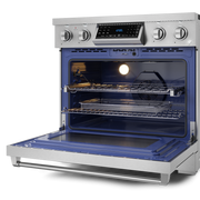 THOR Kitchen - 36-inch Gordon Ramsay Series Professional Electric Range with Tilt Panel Touch Control in Stainless Steel - RSE36 - IMG3