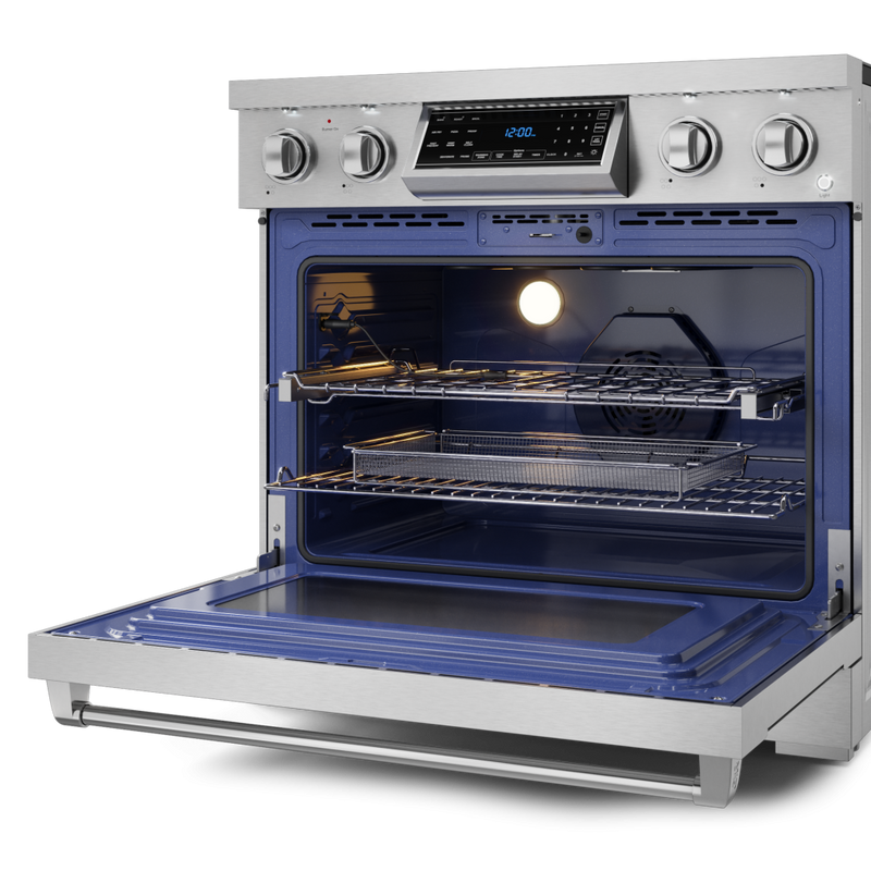 THOR Kitchen - 36-inch Gordon Ramsay Series Professional Electric Range with Tilt Panel Touch Control in Stainless Steel - RSE36 - IMG3