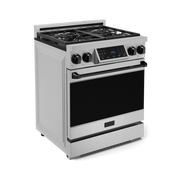 THOR Kitchen - 30-inch Gordon Ramsay Series Professional LP Range with Tilt Panel Touch Control in Stainless Steel/Black - RSG30LP-BLK - IMG4