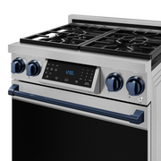 THOR Kitchen - 30-inch Gordon Ramsay Series Professional Gas Range with Tilt Panel Touch Control in Stainless Steel/Blue - RSG30-BLU - IMG5