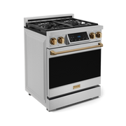 THOR Kitchen - 30-inch Gordon Ramsay Series Professional LP Range with Tilt Panel Touch Control in Stainless Steel/Bronze - RSG30LP-BRZ - IMG5