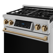 THOR Kitchen - 30-inch Gordon Ramsay Series Professional Gas Range with Tilt Panel Touch Control in Stainless Steel/Bronze - RSG30-BRZ - IMG4