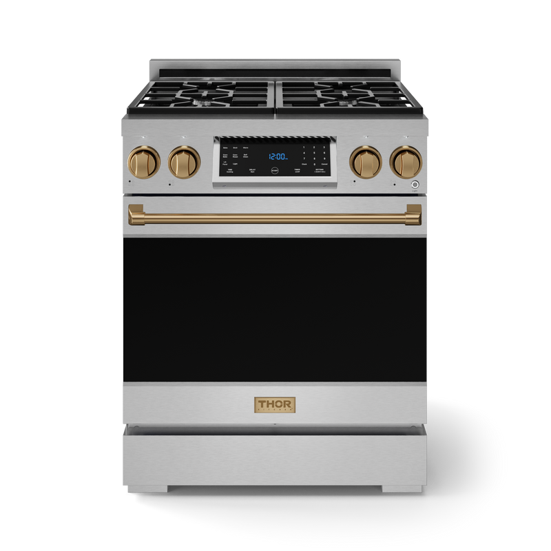 THOR Kitchen - 30-inch Gordon Ramsay Series Professional Gas Range with Tilt Panel Touch Control in Stainless Steel - RSG30 - IMG29
