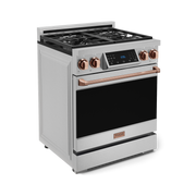 THOR Kitchen - 30-inch Gordon Ramsay Series Professional Gas Range with Tilt Panel Touch Control in Stainless Steel/Rose Gold - RSG30-RSG - IMG3