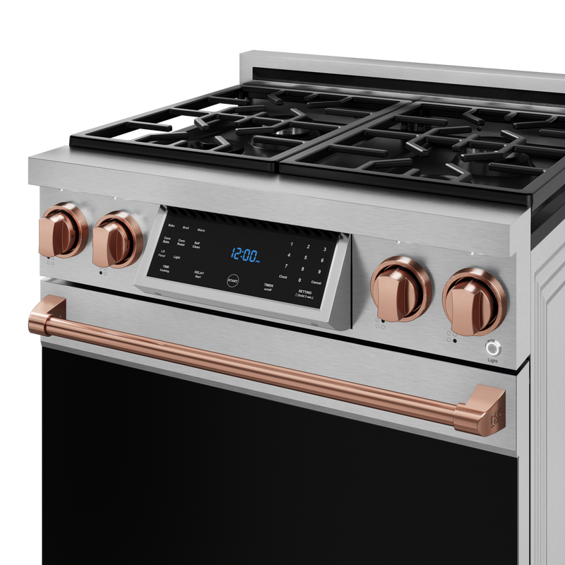 THOR Kitchen - 30-inch Gordon Ramsay Series Professional Gas Range with Tilt Panel Touch Control in Stainless Steel/Rose Gold - RSG30-RSG - IMG6