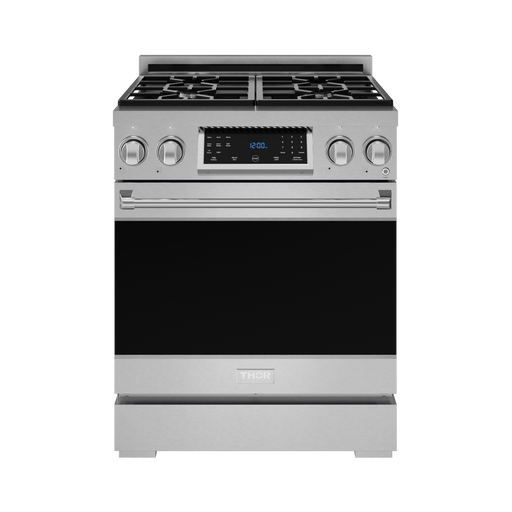 THOR Kitchen - 30-inch Gordon Ramsay Series Professional LP Range with Tilt Panel Touch Control in Stainless Steel - RSG30LP - IMG1