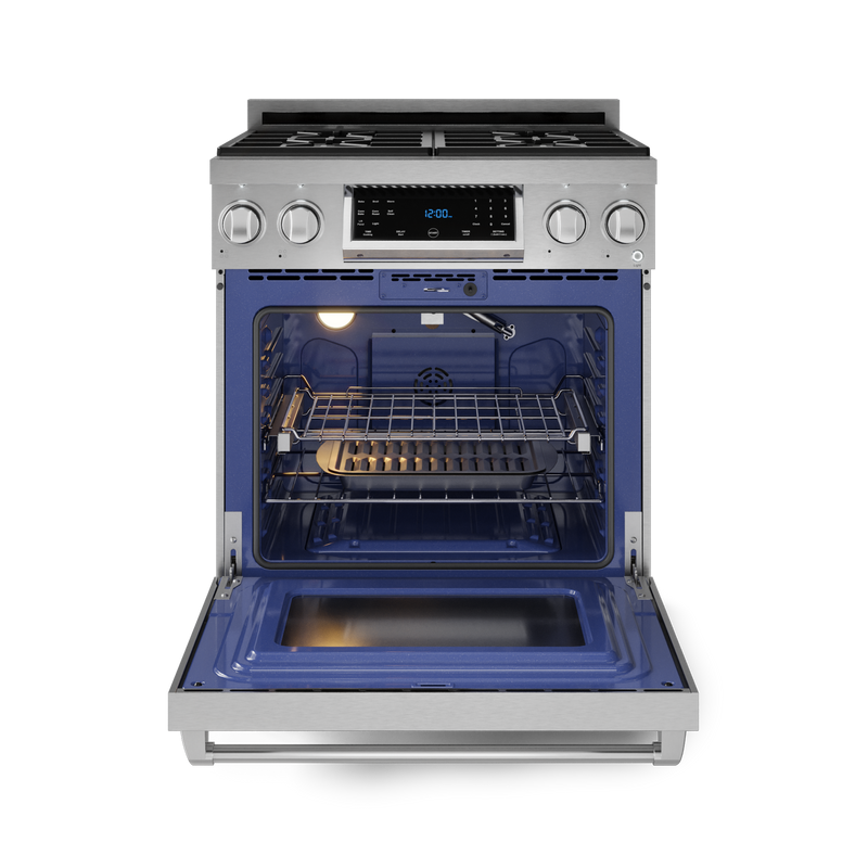 THOR Kitchen - 30-inch Gordon Ramsay Series Professional LP Range with Tilt Panel Touch Control in Stainless Steel - RSG30LP - IMG2
