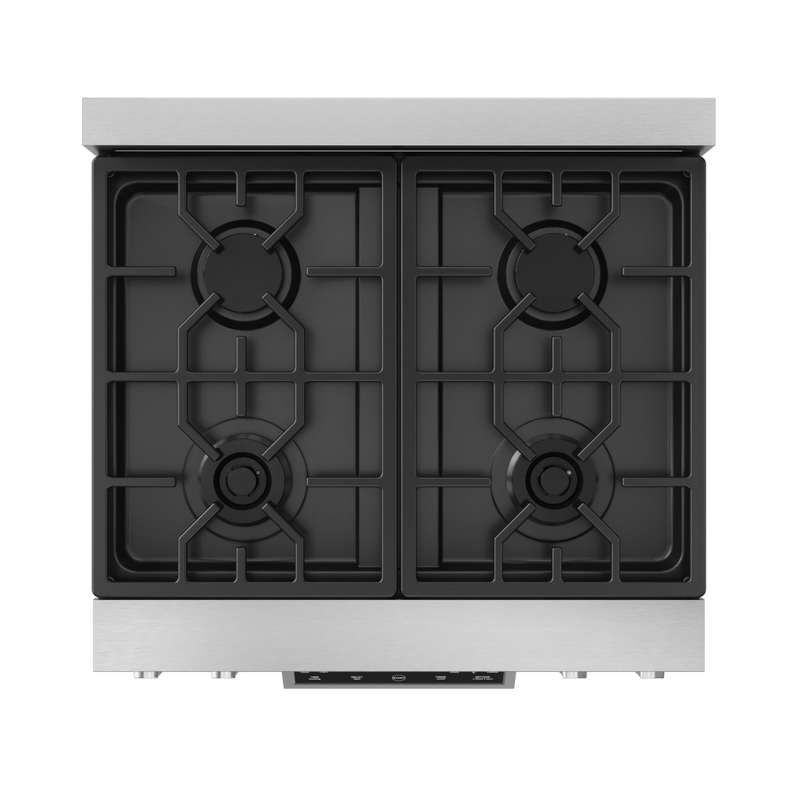 THOR Kitchen - 30-inch Gordon Ramsay Series Professional LP Range with Tilt Panel Touch Control in Stainless Steel/Black - RSG30LP-BLK - IMG6