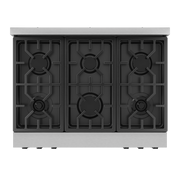 THOR Kitchen - 36-inch Gordon Ramsay Series Professional Gas Range with Tilt Panel Touch Control in Stainless Steel/Black - RSG36-BLK - IMG7