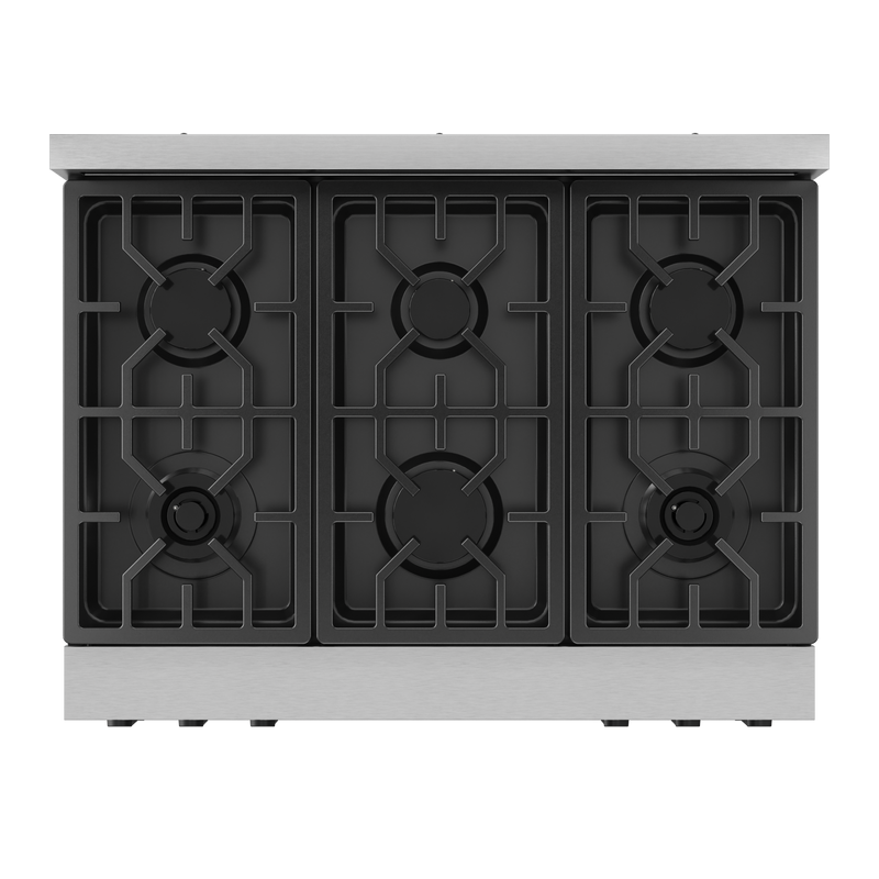 THOR Kitchen - 36-inch Gordon Ramsay Series Professional LP Range with Tilt Panel Touch Control in Stainless Steel/Black - RSG36LP-BLK - IMG7