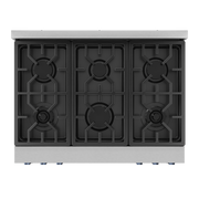 THOR Kitchen - 36-inch Gordon Ramsay Series Professional Gas Range with Tilt Panel Touch Control in Stainless Steel/Navy Blue - RSG36-BLU - IMG7