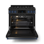 THOR Kitchen - 36-inch Gordon Ramsay Series Professional LP Range with Tilt Panel Touch Control in Black/Navy Blue - RSG36BLP-BLU - IMG2