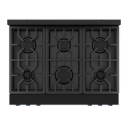 THOR Kitchen - 36-inch Gordon Ramsay Series Professional LP Range with Tilt Panel Touch Control in Black/Navy Blue - RSG36BLP-BLU - IMG7
