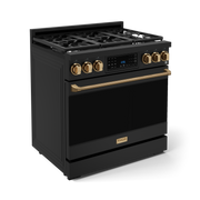 THOR Kitchen - 36-inch Gordon Ramsay Series Professional LP Range with Tilt Panel Touch Control in Black/Bronze - RSG36BLP-BRZ - IMG3