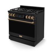 THOR Kitchen - 36-inch Gordon Ramsay Series Professional LP Range with Tilt Panel Touch Control in Black/Bronze - RSG36BLP-BRZ - IMG4