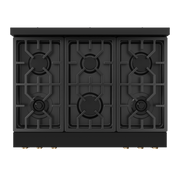 THOR Kitchen - 36-inch Gordon Ramsay Series Professional Gas Range with Tilt Panel Touch Control in Black/Bronze - RSG36B-BRZ - IMG7