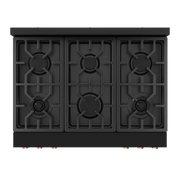 THOR Kitchen - 36-inch Gordon Ramsay Series Professional Gas Range with Tilt Panel Touch Control in Black/Rose Gold - RSG36B-RSG - IMG7