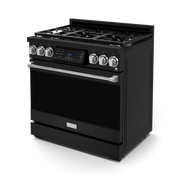 THOR Kitchen - 36-inch Gordon Ramsay Series Professional Gas Range with Tilt Panel Touch Control in Black/Stainless Steel - RSG36B-SS - IMG4