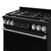 THOR Kitchen - 36-inch Gordon Ramsay Series Professional Gas Range with Tilt Panel Touch Control in Black/Stainless Steel - RSG36B-SS - IMG6