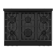THOR Kitchen - 36-inch Gordon Ramsay Series Professional Gas Range with Tilt Panel Touch Control in Black/Stainless Steel - RSG36B-SS - IMG7