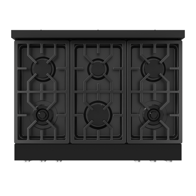 THOR Kitchen - 36-inch Gordon Ramsay Series Professional Gas Range with Tilt Panel Touch Control in Black/Stainless Steel - RSG36B-SS - IMG7