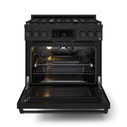 THOR Kitchen - 36-inch Gordon Ramsay Series Professional LP Range with Tilt Panel Touch Control in Black - RSG36BLP - IMG2