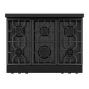THOR Kitchen - 36-inch Gordon Ramsay Series Professional Gas Range with Tilt Panel Touch Control in Black - RSG36B - IMG7