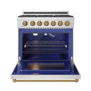 THOR Kitchen - 36-inch Gordon Ramsay Series Professional Gas Range with Precision Knob in Stainless Steel and Bronze - RSG36P-BRZ - IMG2