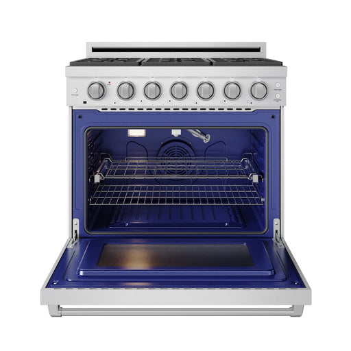 THOR Kitchen - 36-inch Gordon Ramsay Series Professional Gas Range with Precision Knob Control in Stainless Steel - RSG36P - IMG2