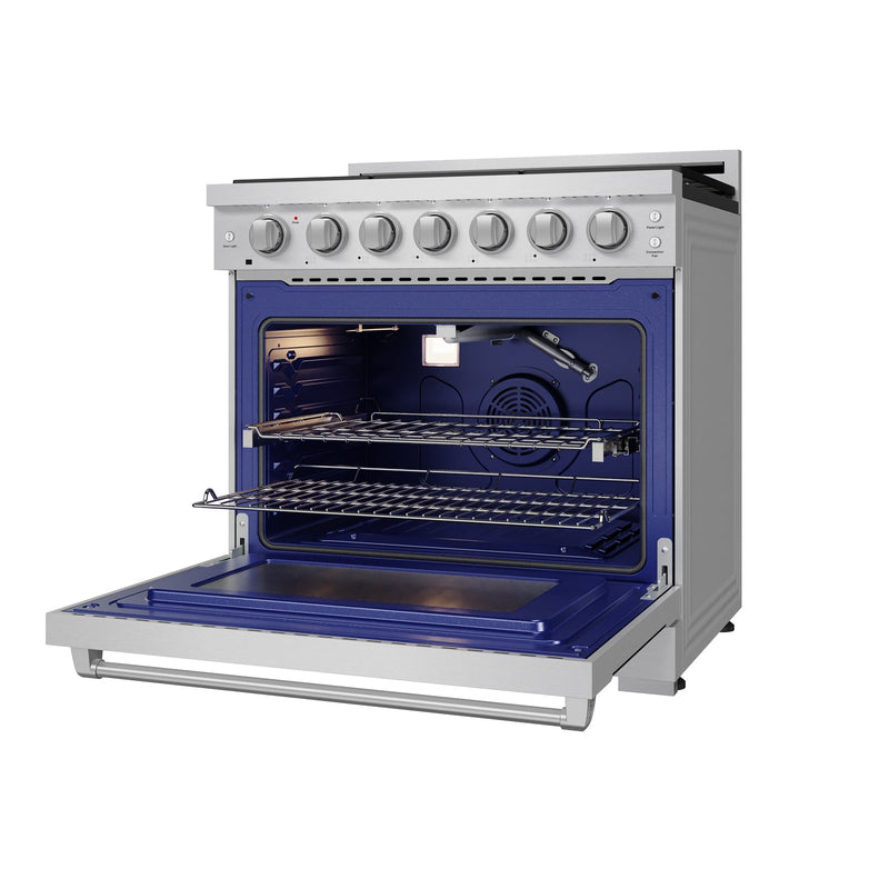 THOR Kitchen - 36-inch Gordon Ramsay Series Professional Liquid Propane Range with Precision Knob Control in Stainless Steel - RSG36PLP - IMG5