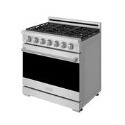 THOR Kitchen - 36-inch Gordon Ramsay Series Professional Liquid Propane Range with Precision Knob Control in Stainless Steel - RSG36PLP - IMG4