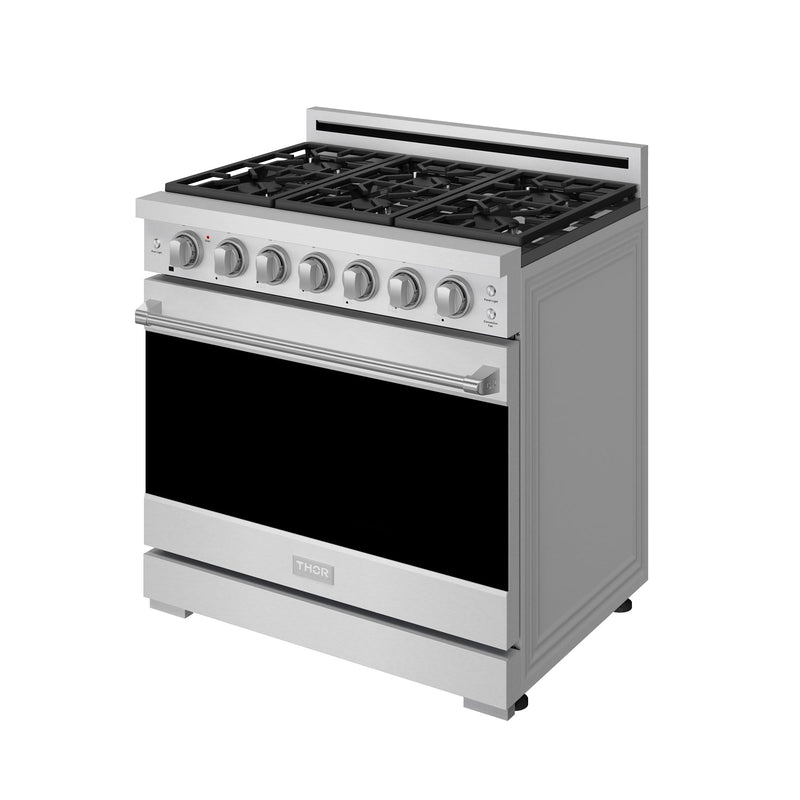 THOR Kitchen - 36-inch Gordon Ramsay Series Professional Liquid Propane Range with Precision Knob Control in Stainless Steel - RSG36PLP - IMG4