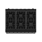 THOR Kitchen - 36-inch Gordon Ramsay Series Professional Liquid Propane Range with Precision Knob Control in Black - RSG36PBLP - IMG7