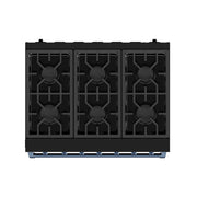 THOR Kitchen - 36-inch Gordon Ramsay Series Professional Gas Range with Precision Knob in Black and Blue - RSG36PB-BLU - IMG7