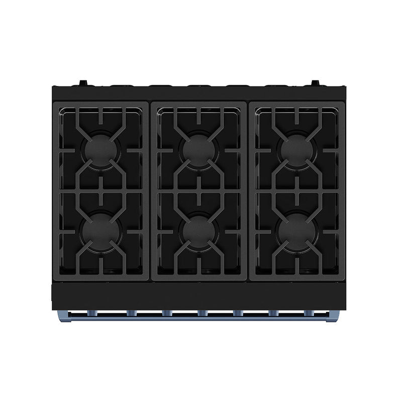THOR Kitchen - 36-inch Gordon Ramsay Series Professional Gas Range with Precision Knob in Black and Blue - RSG36PB-BLU - IMG7