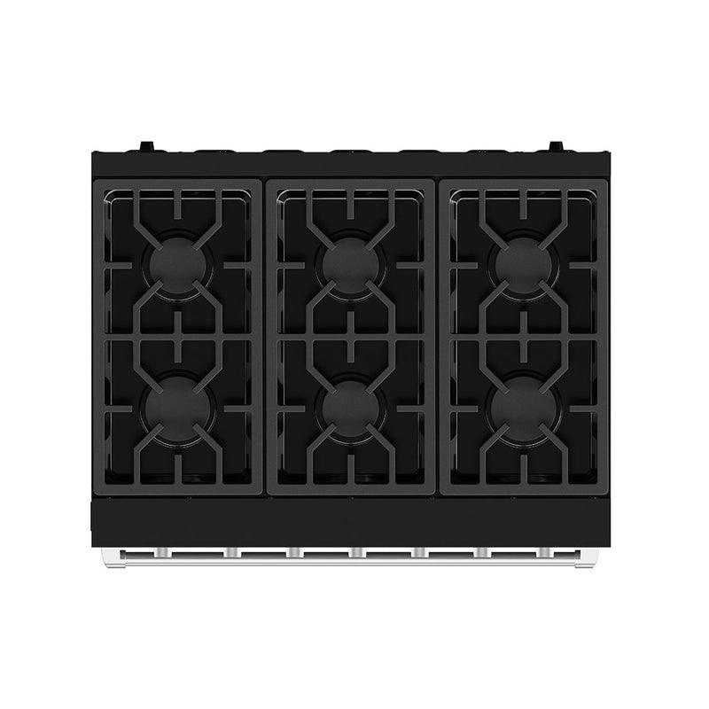 THOR Kitchen - 36-inch Gordon Ramsay Series Professional Gas Range with Precision Knob in Black and Stainless Steel - RSG36PB-SS - IMG6