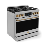 THOR Kitchen - 36-inch Gordon Ramsay Series Professional LP Range with Tilt Panel Touch Control in Stainless Steel/Bronze - RSG36LP-BRZ - IMG3