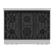 THOR Kitchen - 36-inch Gordon Ramsay Series Professional LP Range with Tilt Panel Touch Control in Stainless Steel/Bronze - RSG36LP-BRZ - IMG7