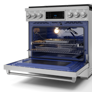THOR Kitchen - 36-inch Gordon Ramsay Series Professional LP Range with Tilt Panel Touch Control in Stainless Steel - RSG36LP - IMG5