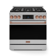 THOR Kitchen - 36-inch Gordon Ramsay Series Professional LP Range with Tilt Panel Touch Control in Stainless Steel/Rose Gold - RSG36LP-RSG - IMG1