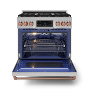THOR Kitchen - 36-inch Gordon Ramsay Series Professional Gas Range with Tilt Panel Touch Control in Stainless Steel/Rose Gold - RSG36-RSG - IMG2