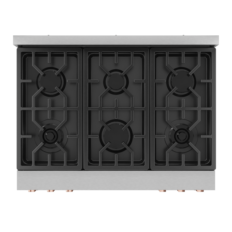 THOR Kitchen - 36-inch Gordon Ramsay Series Professional LP Range with Tilt Panel Touch Control in Stainless Steel/Rose Gold - RSG36LP-RSG - IMG7