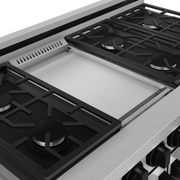 THOR Kitchen - 48-inch Gordon Ramsay Series Professional LP Range with Pro-Style Knobs in Stainless Steel/Black - RSG48ELP-BLK - IMG6