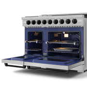 THOR Kitchen - 48-inch Gordon Ramsay Series Professional Gas Range with Pro-Style Knobs in Stainless Steel/Black - RSG48E-BLK - IMG5