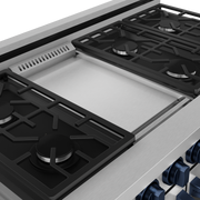 THOR Kitchen - 48-inch Gordon Ramsay Series Professional Gas Range with Pro-Style Knobs in Stainless Steel/Blue - RSG48E-BLU - IMG6