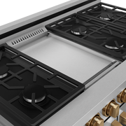 THOR Kitchen - 48-inch Gordon Ramsay Series Professional Gas Range with Pro-Style Knobs in Stainless Steel/Bronze - RSG48E-BRZ - IMG6
