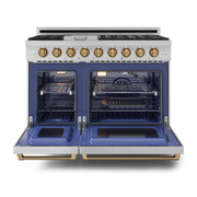 THOR Kitchen - 48-inch Gordon Ramsay Series Professional Gas Range with Pro-Style Knobs in Stainless Steel/Bronze - RSG48E-BRZ - IMG2