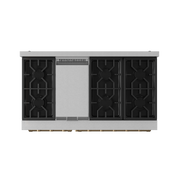 THOR Kitchen - 48-inch Gordon Ramsay Series Professional Gas Range with Pro-Style Knobs in Stainless Steel/Bronze - RSG48E-BRZ - IMG7
