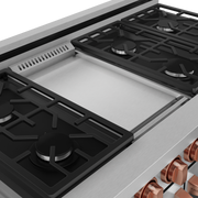 THOR Kitchen - 48-inch Gordon Ramsay Series Professional Gas Range with Pro-Style Knobs in Stainless Steel/Rose Gold - RSG48E-RSG - IMG6